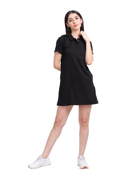 POLO NECK T-SHIRT DRESS