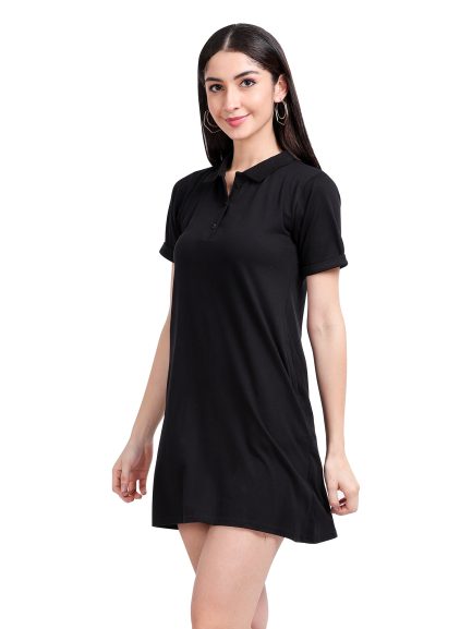 POLO NECK T-SHIRT DRESS - Image 3
